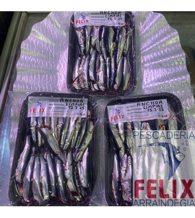 Anchoas envasadas al vacío